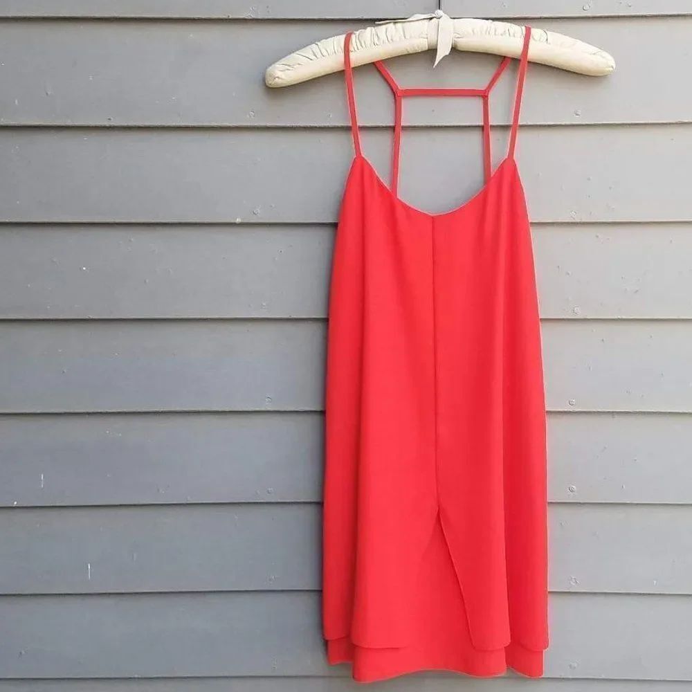Red Top Shop Spagetti Strap Dress Size 2
